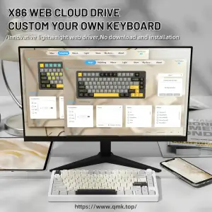Клавиатура Attack Shark X86 Starlight White (X86SW_AS) UA