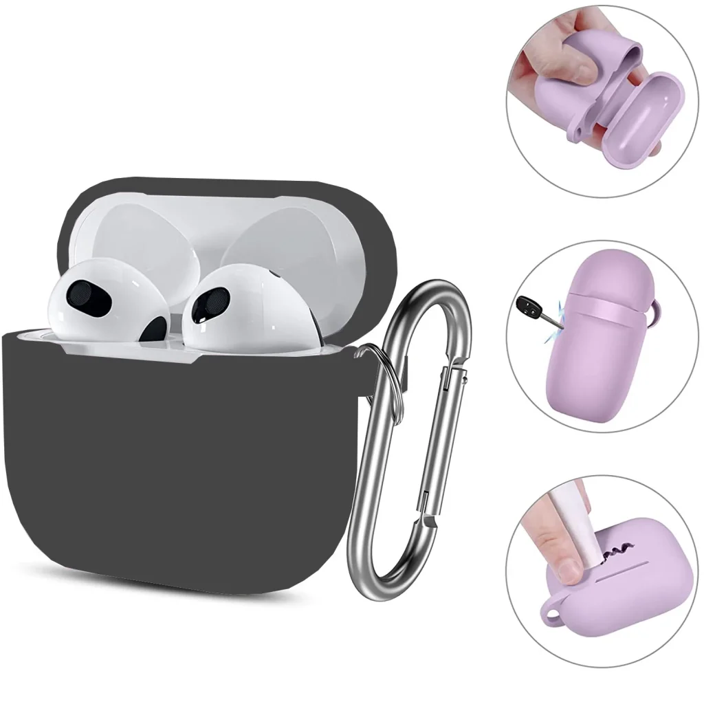Чехол Silicon BeCover для Apple AirPods (3nd Gen) Black (707177)