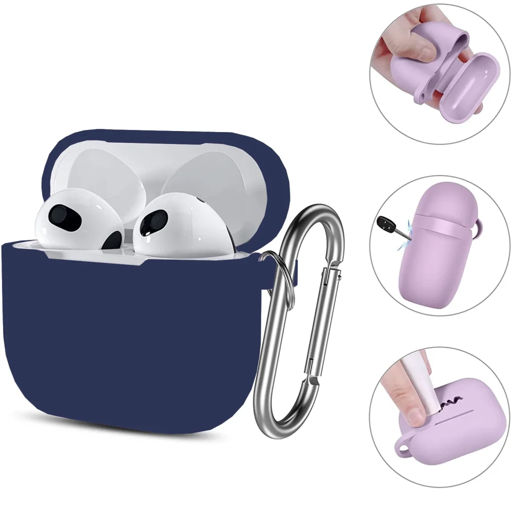 Чехол Silicon BeCover для Apple AirPods (3nd Gen) Deep Blue (707178)
