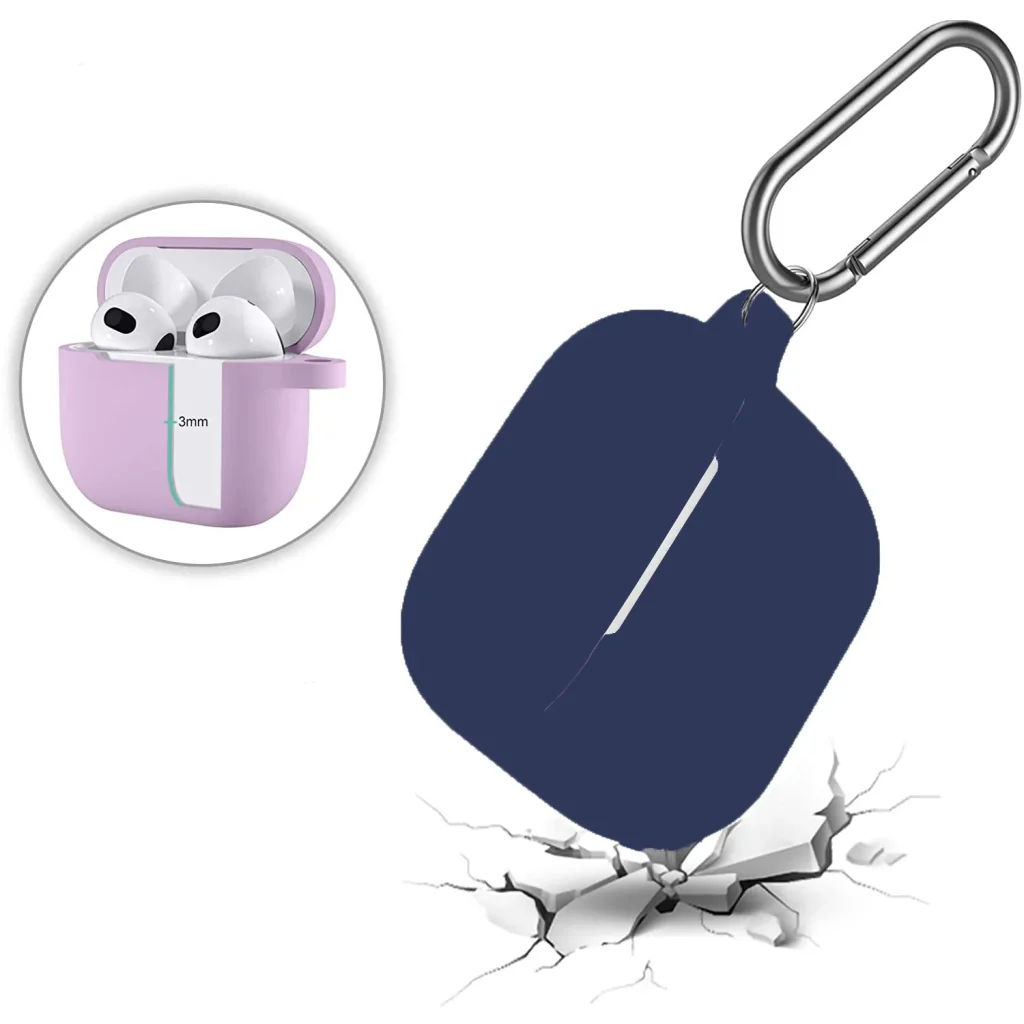 Чехол Silicon BeCover для Apple AirPods (3nd Gen) Deep Blue (707178)