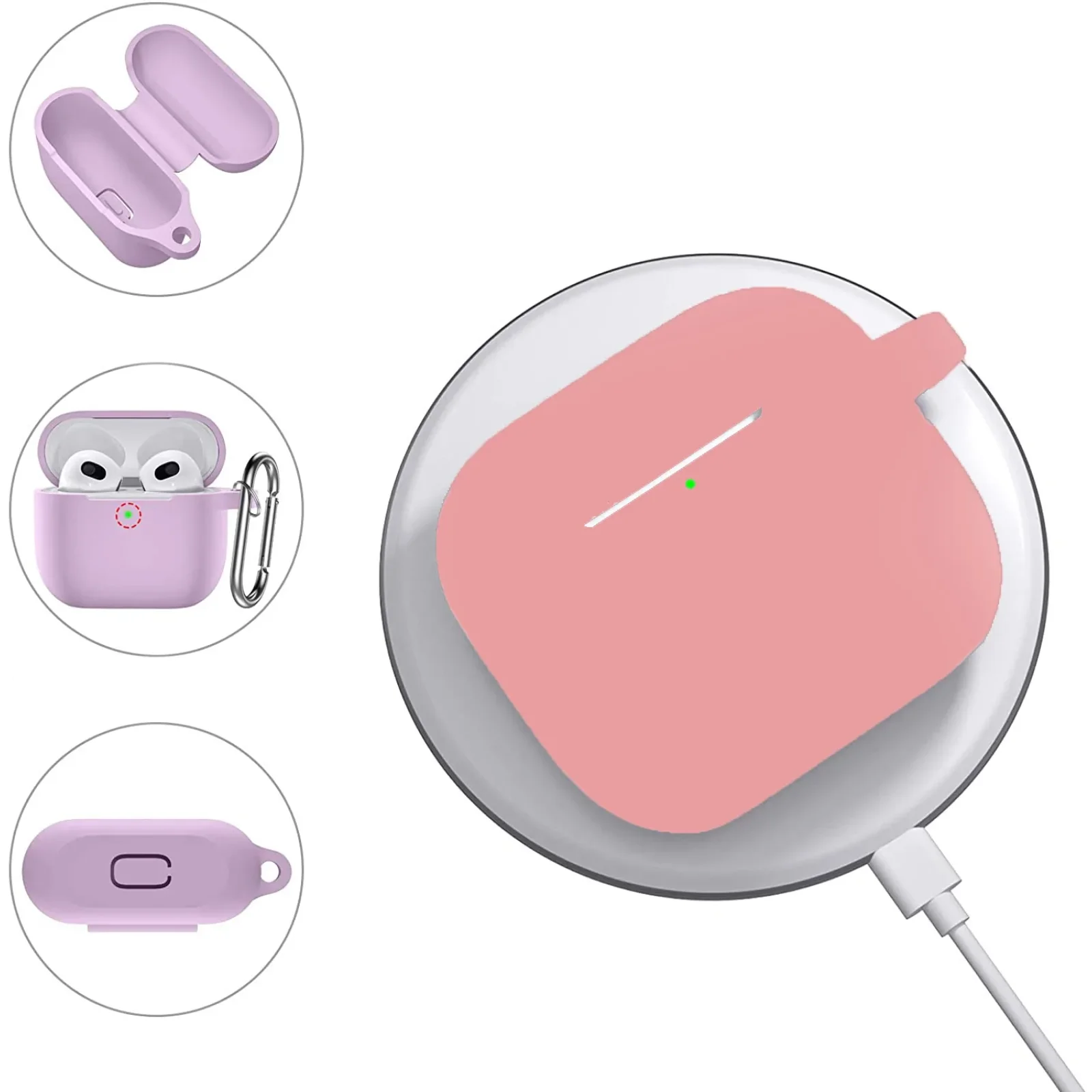 Чохол Silicon BeCover для Apple AirPods (3nd Gen) Grapefruit-Pink (707231)