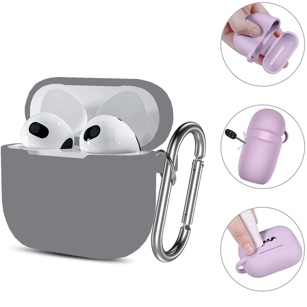 Чехол Silicon BeCover для Apple AirPods (3nd Gen) Gray (707180)
