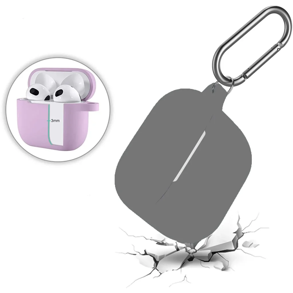 Чехол Silicon BeCover для Apple AirPods (3nd Gen) Gray (707180)