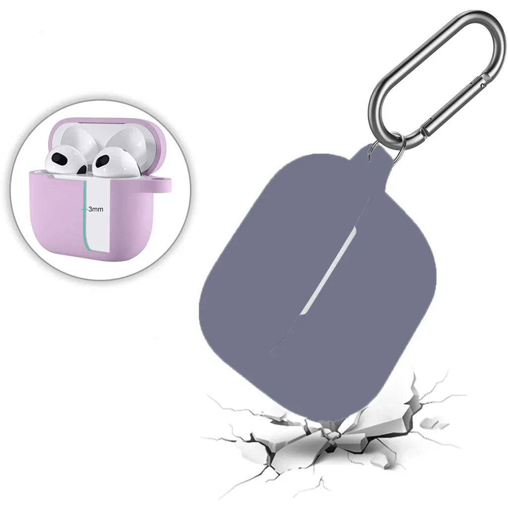 Чехол Silicon BeCover для Apple AirPods (3nd Gen) Light Purple (707183)