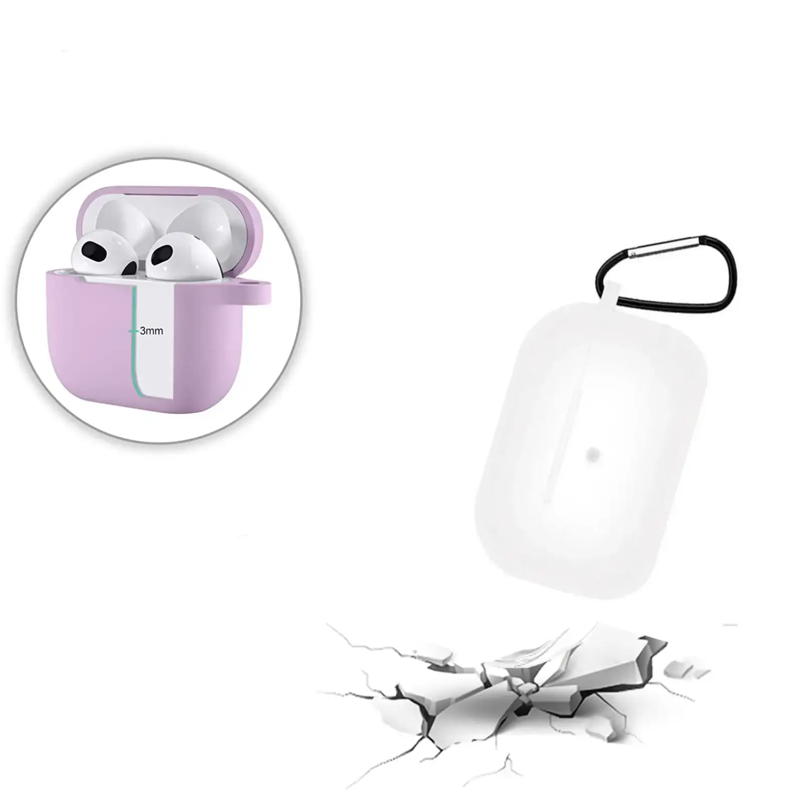 Чохол Silicon BeCover для Apple AirPods Pro (2nd Gen) Transparancy (710199)