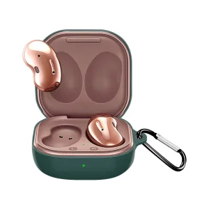 Колір: Зелений - Чохол Silicon BeCover для Samsung Galaxy Buds 2 / Buds Live / Buds Pro / Buds FE Dark Green (705408)