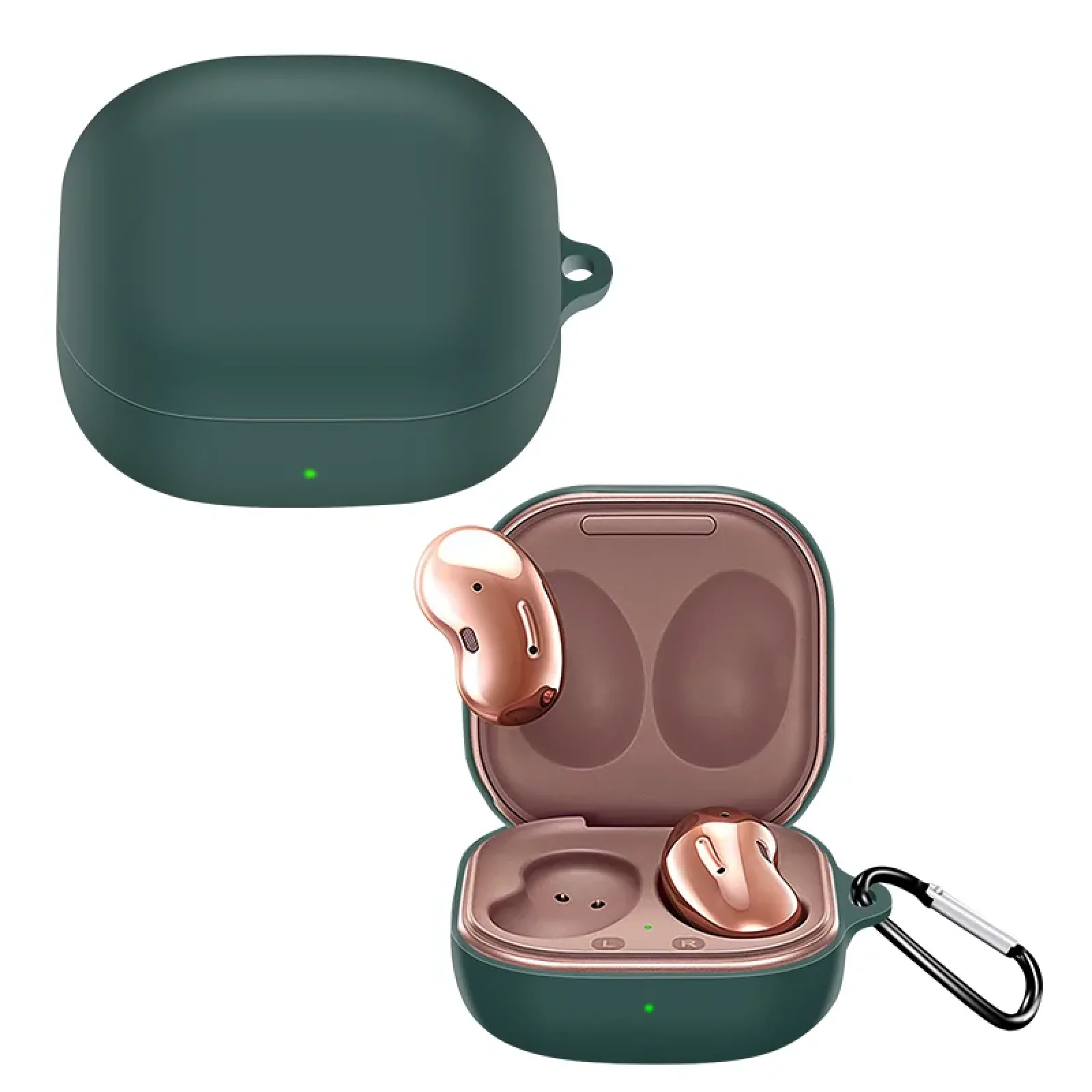 Чохол Silicon BeCover для Samsung Galaxy Buds 2 / Buds Live / Buds Pro / Buds FE Dark Green (705408)