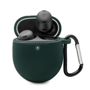 Цвет: Зеленый - Чехол Silicon BeCover для Google Pixel Buds Pro Dark Green (709589)