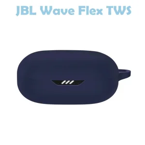 Цвет: Синий - Чехол Silicon BeCover для JBL Wave Flex TWS Deep Blue (710193)