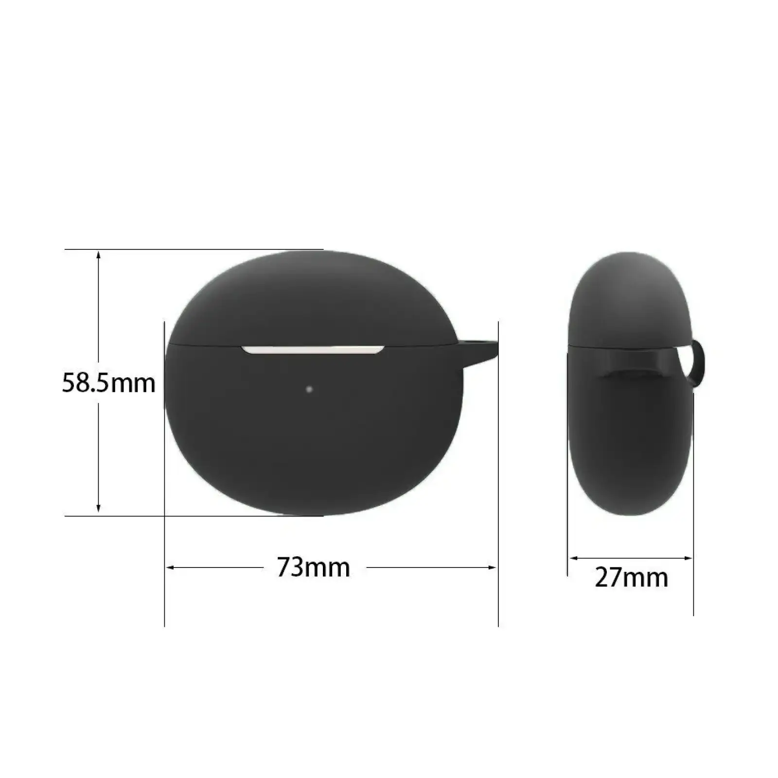 Чохол Silicon BeCover для OPPO Enco Air 1 / Air 2 Black (709568)
