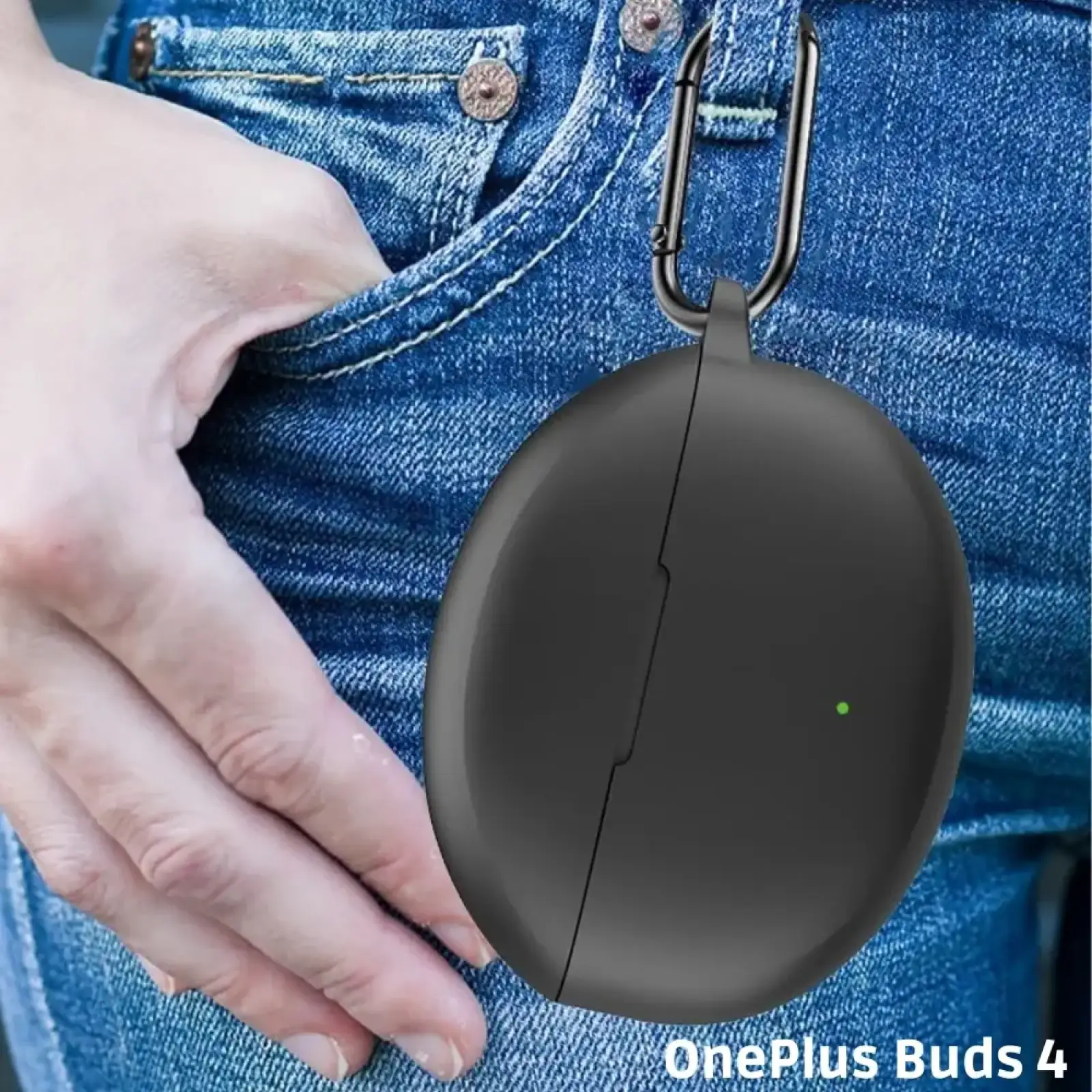 Чохол Silicon BeCover для OnePlus Buds 4 Black (714834)
