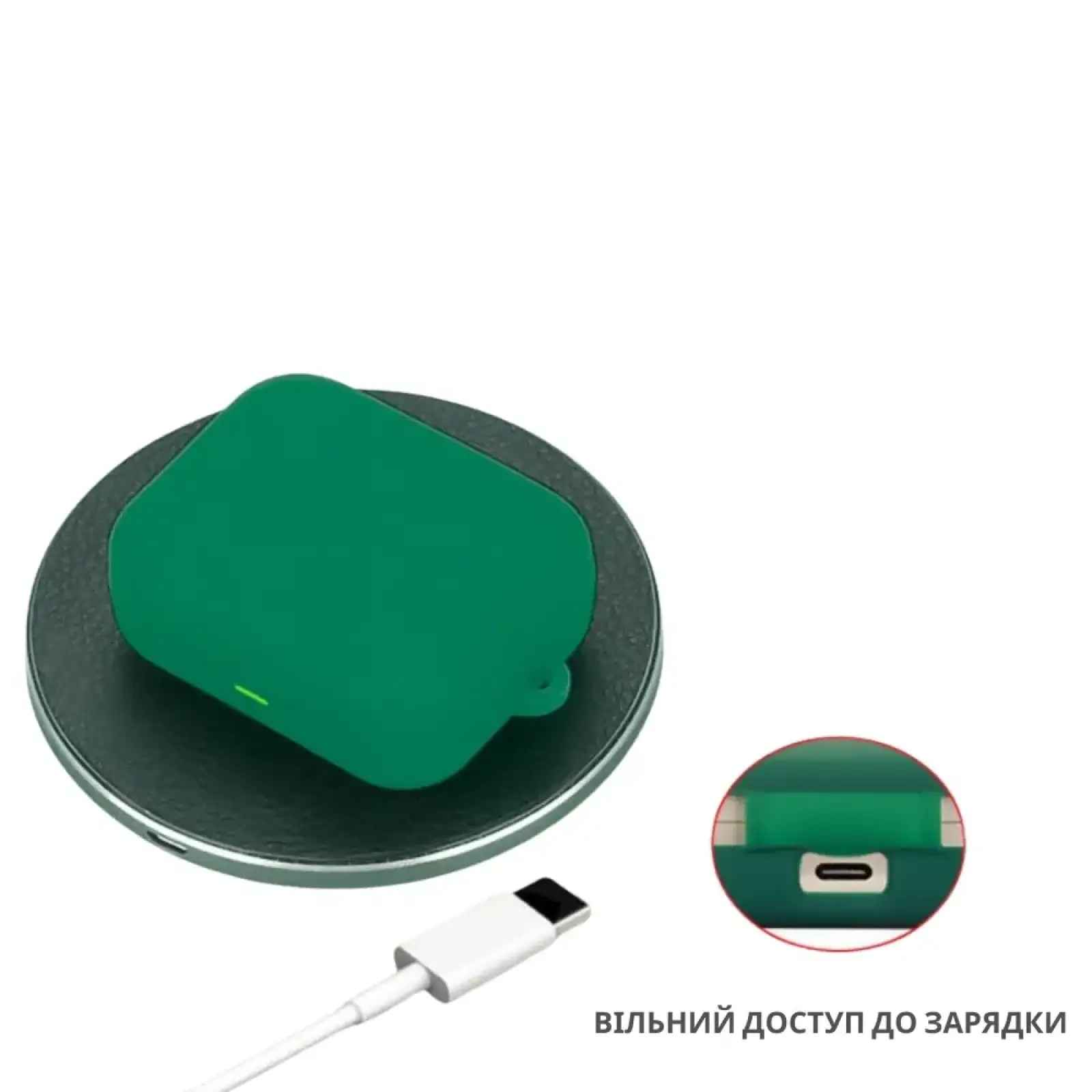 Чохол Silicon BeCover для Realme Buds Air 7 Pro Dark Green (714815)