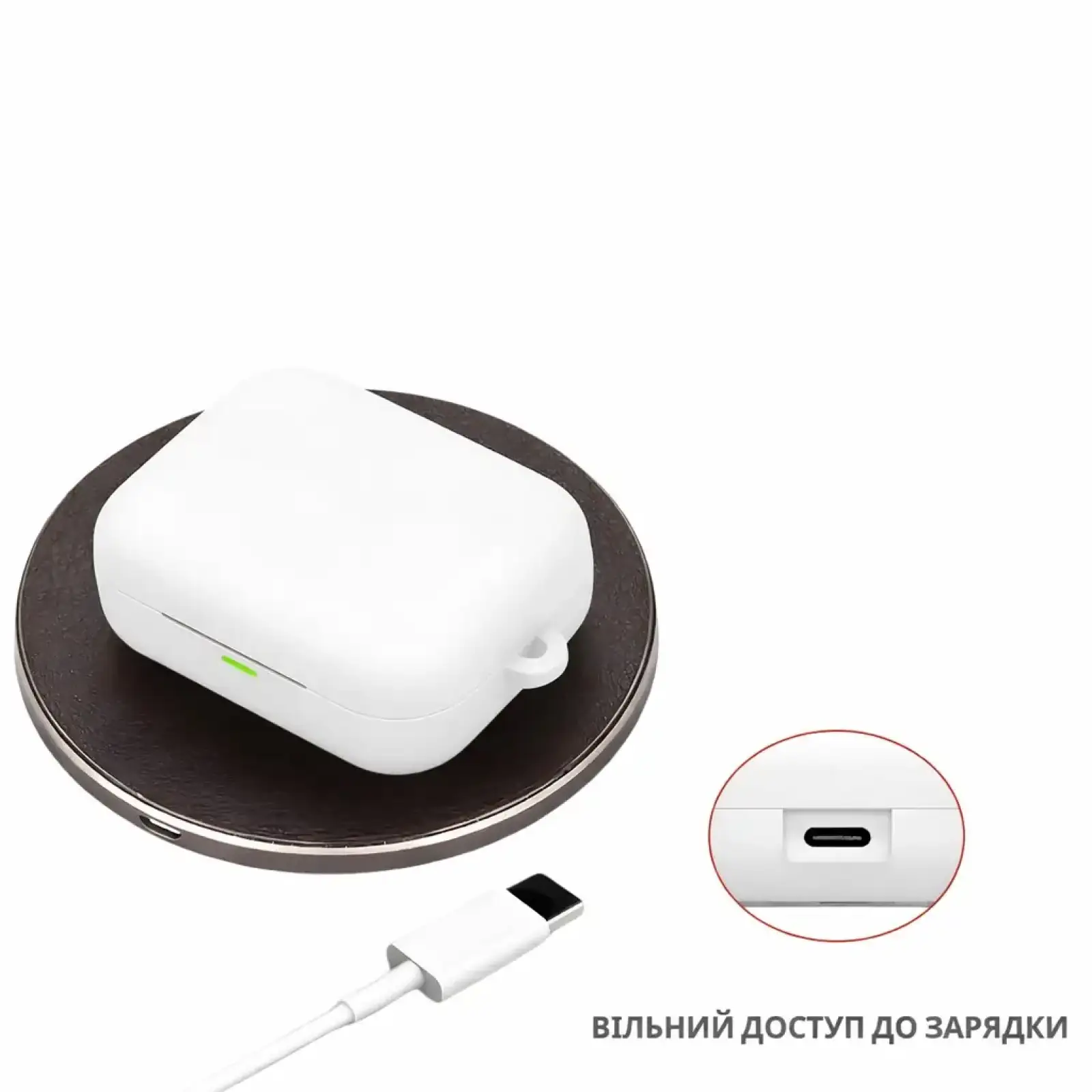 Чохол Silicon BeCover для Realme Buds Air 7 Pro White (715027)