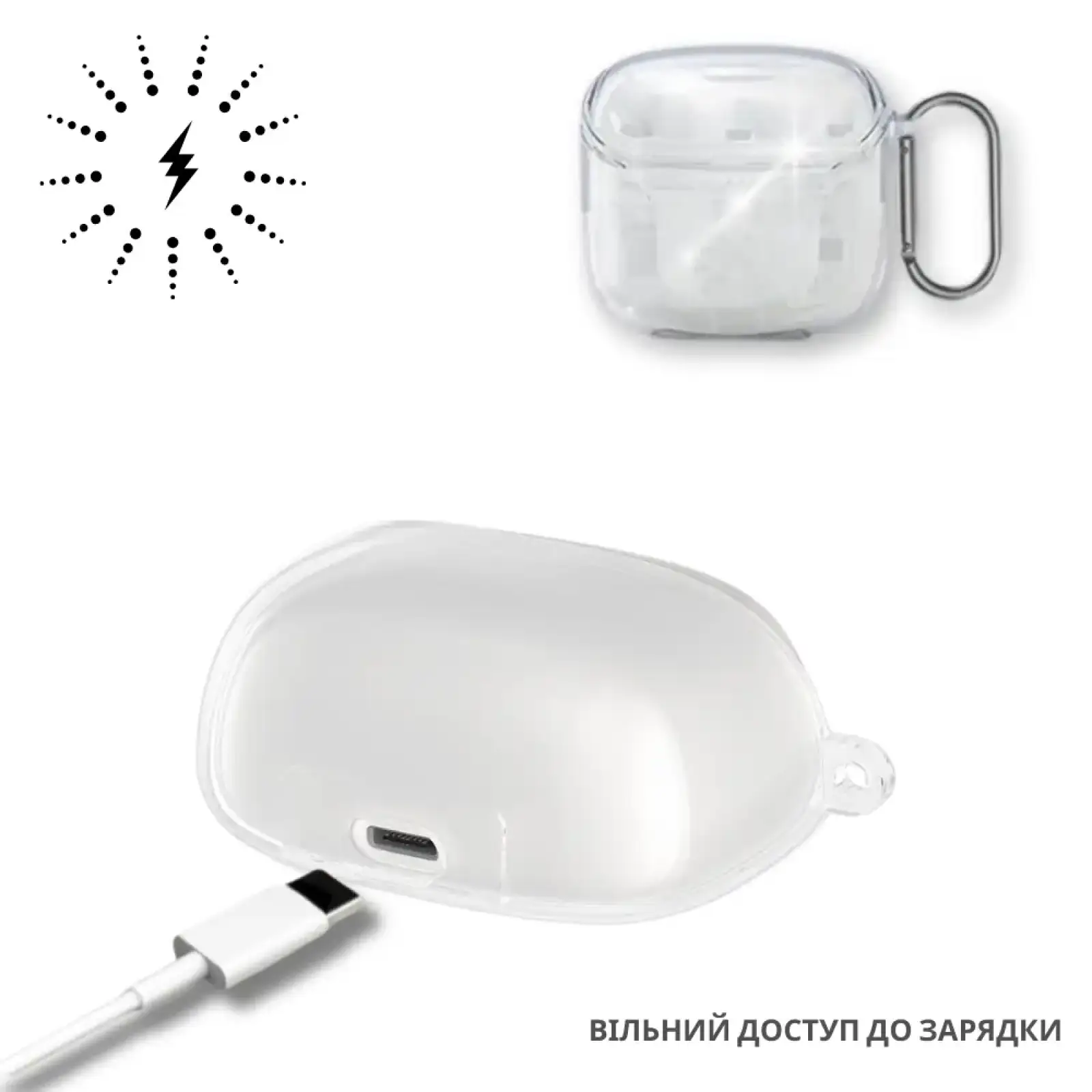 Чохол Soft TPU BeCover для JBL Tune Flex 2 Transparent (714829)
