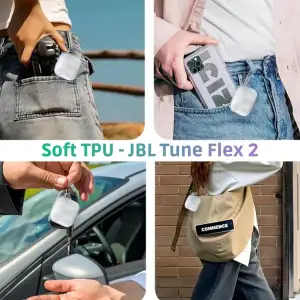Чохол Soft TPU BeCover для JBL Tune Flex 2 Transparent (714829)