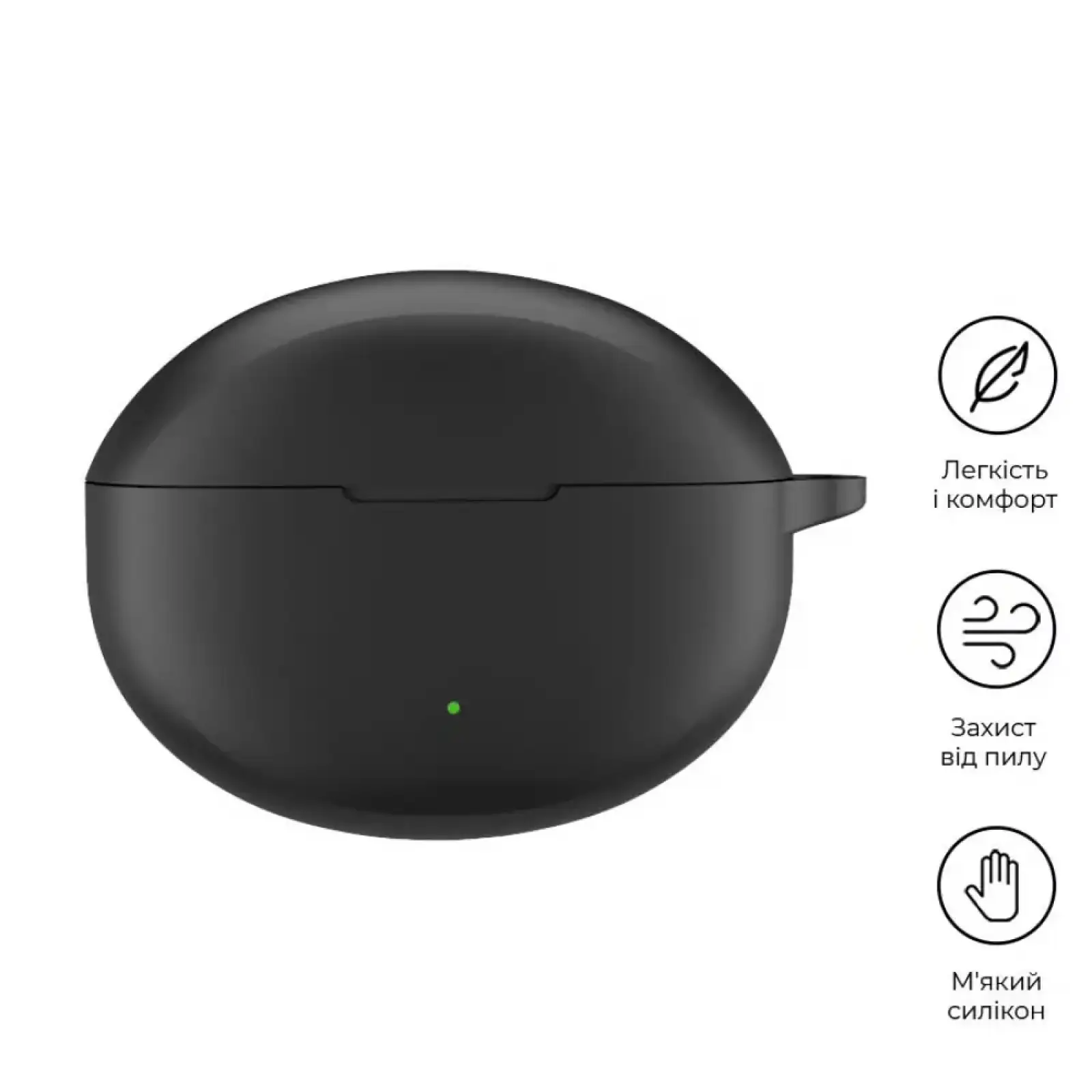 Чохол Silicon BeCover для OPPO Enco Air4 Pro (ETEA1) Black (713222)