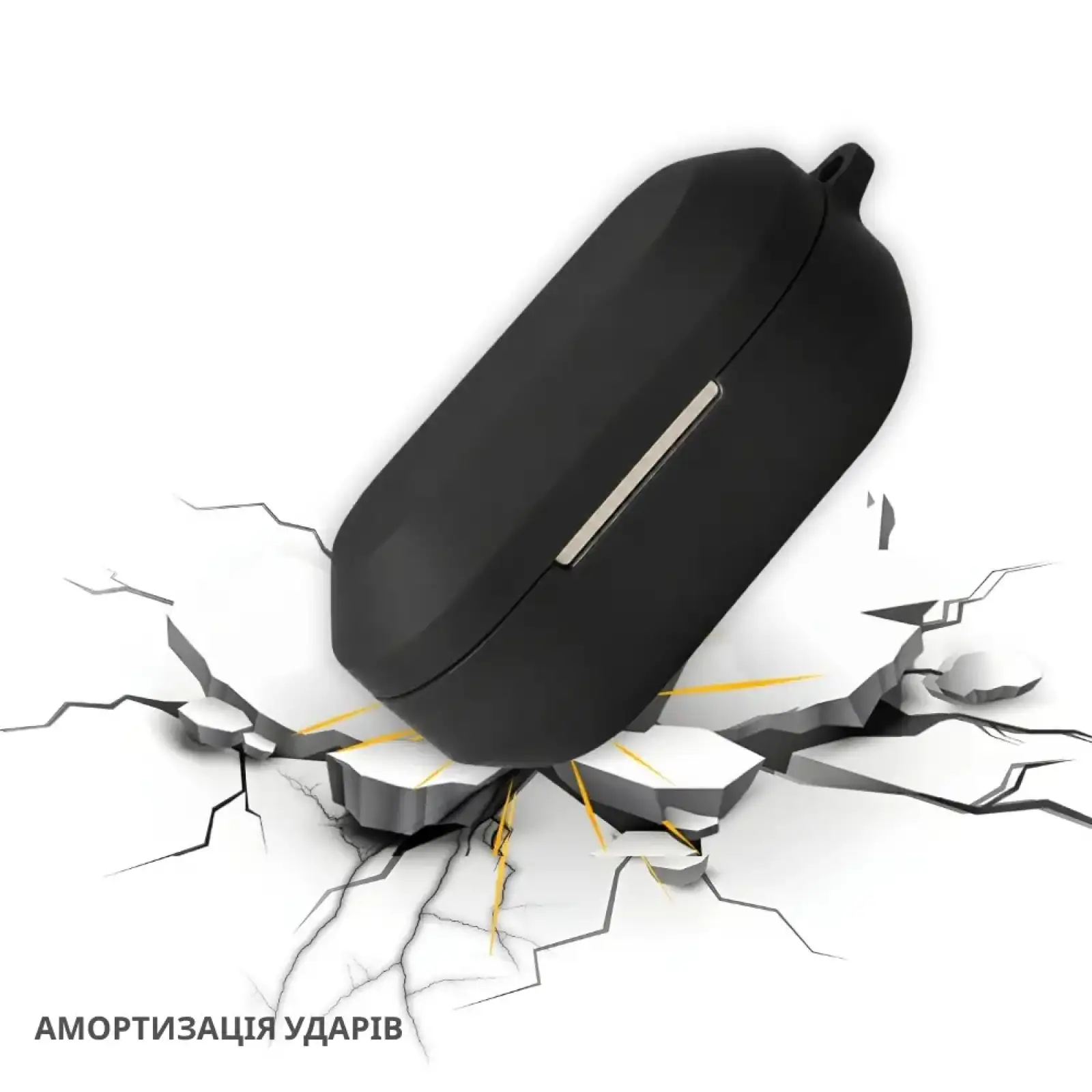 Чохол Silicon BeCover для Realme Buds Air 8 Black (715897)