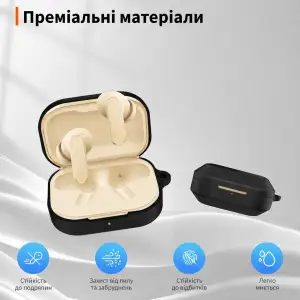 Чохол Silicon BeCover для Realme Buds Air 8 Black (715897)