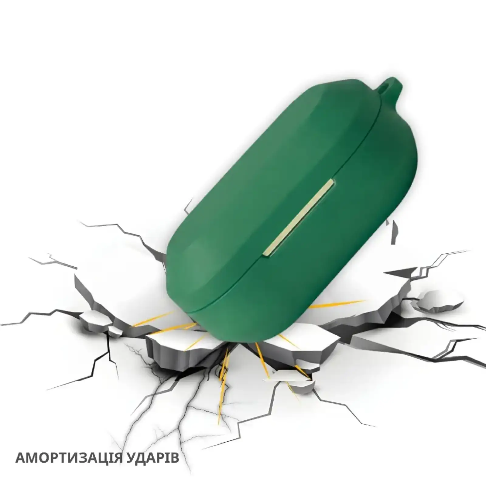 Чохол Silicon BeCover для Realme Buds Air 8 Dark Green (715899)