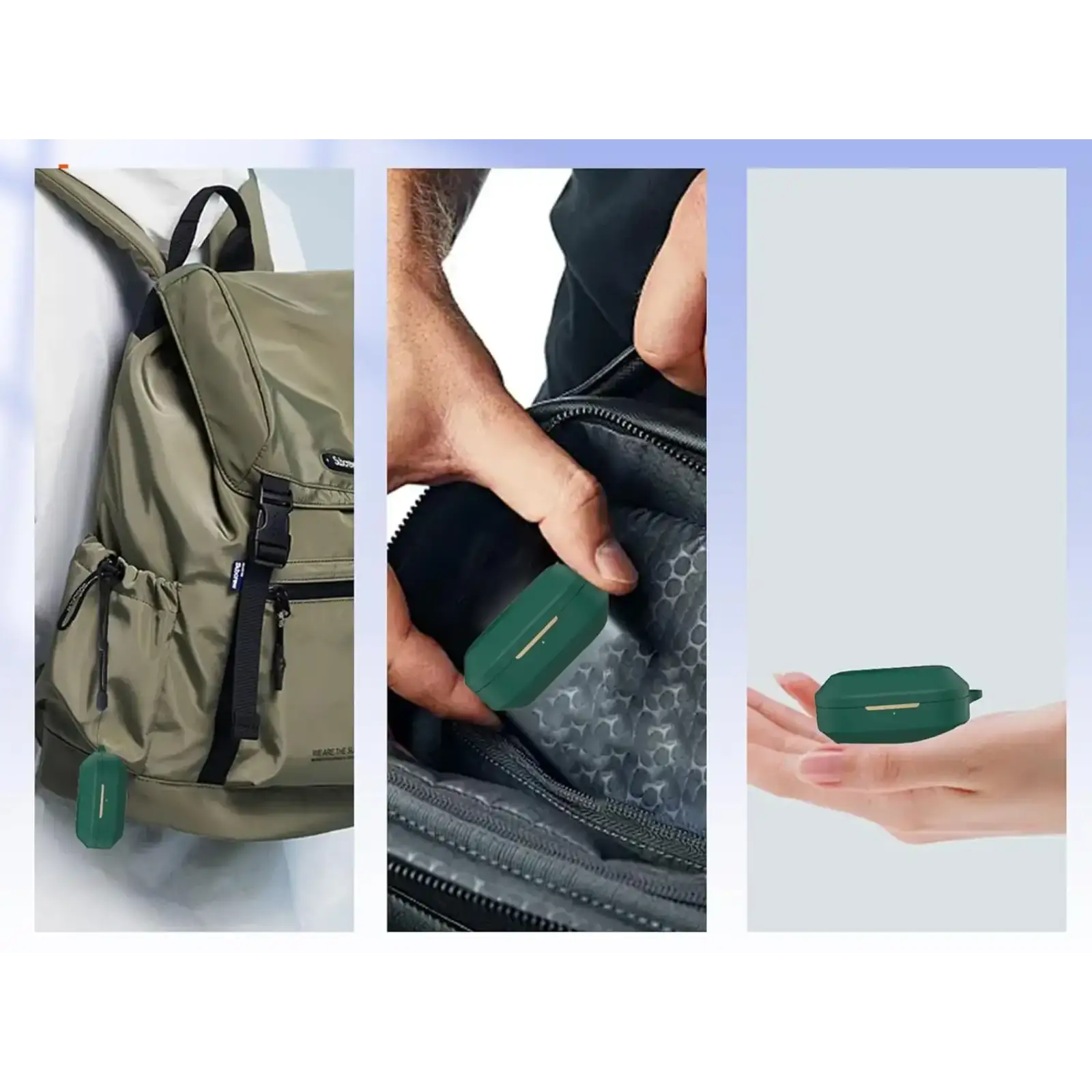 Чохол Silicon BeCover для Realme Buds Air 8 Dark Green (715899)