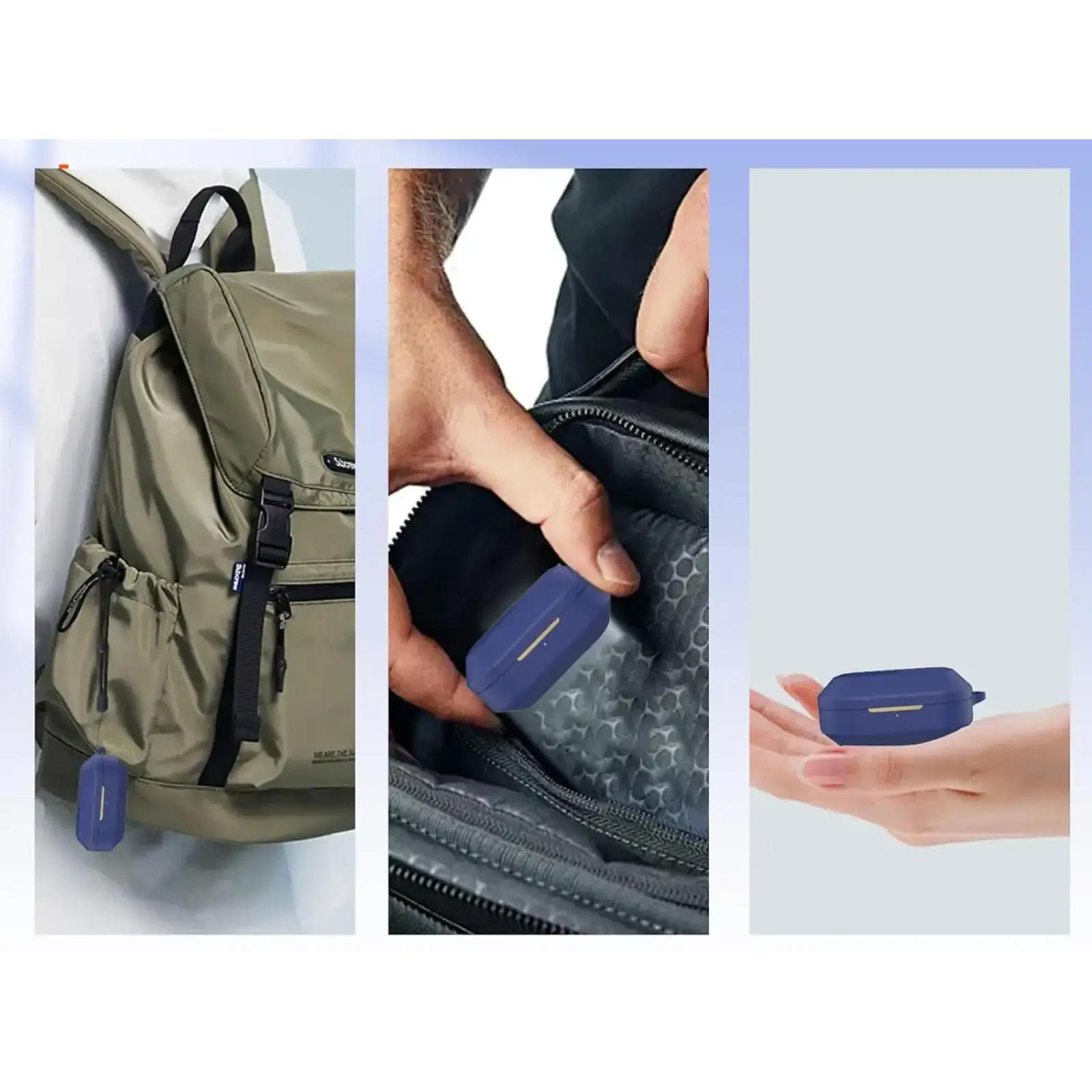 Чохол Silicon BeCover для Realme Buds Air 8 Deep Blue (715898)