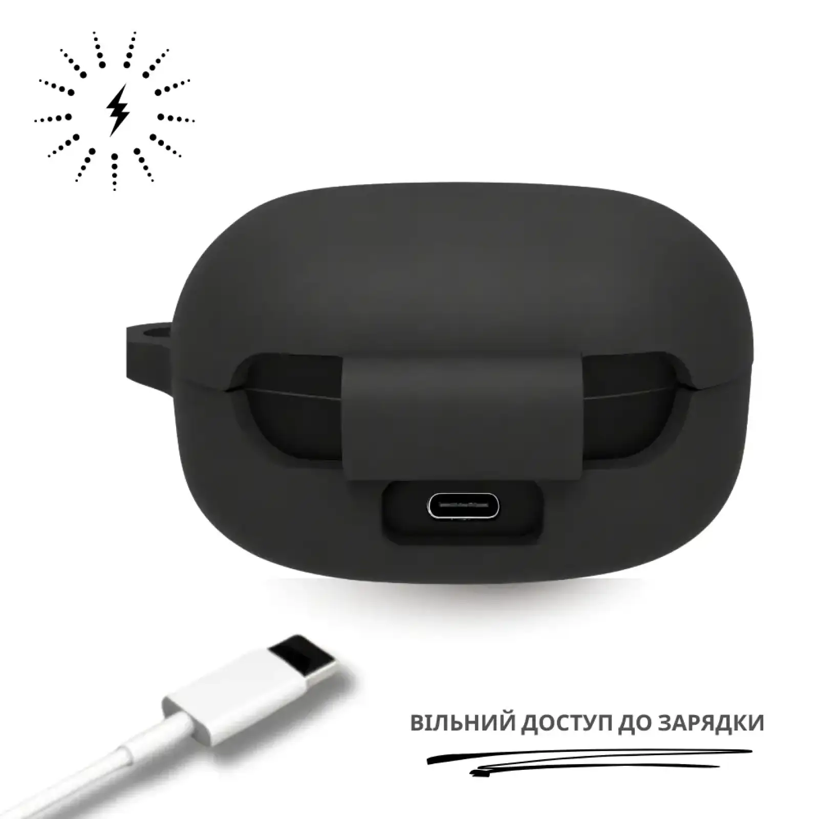 Чохол Silicon BeCover для Samsung Galaxy Buds Core SM-R410N Black (715893)