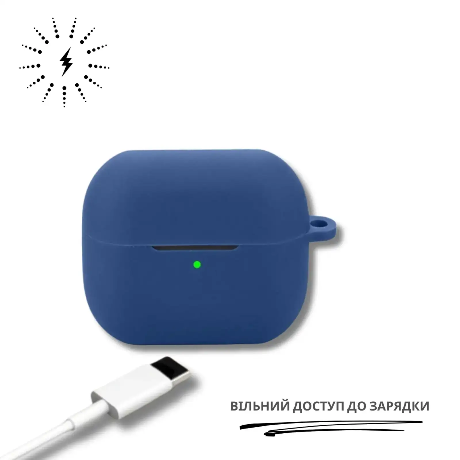 Чохол Silicon BeCover для Samsung Galaxy Buds 3 FE Deep Blue (715111)