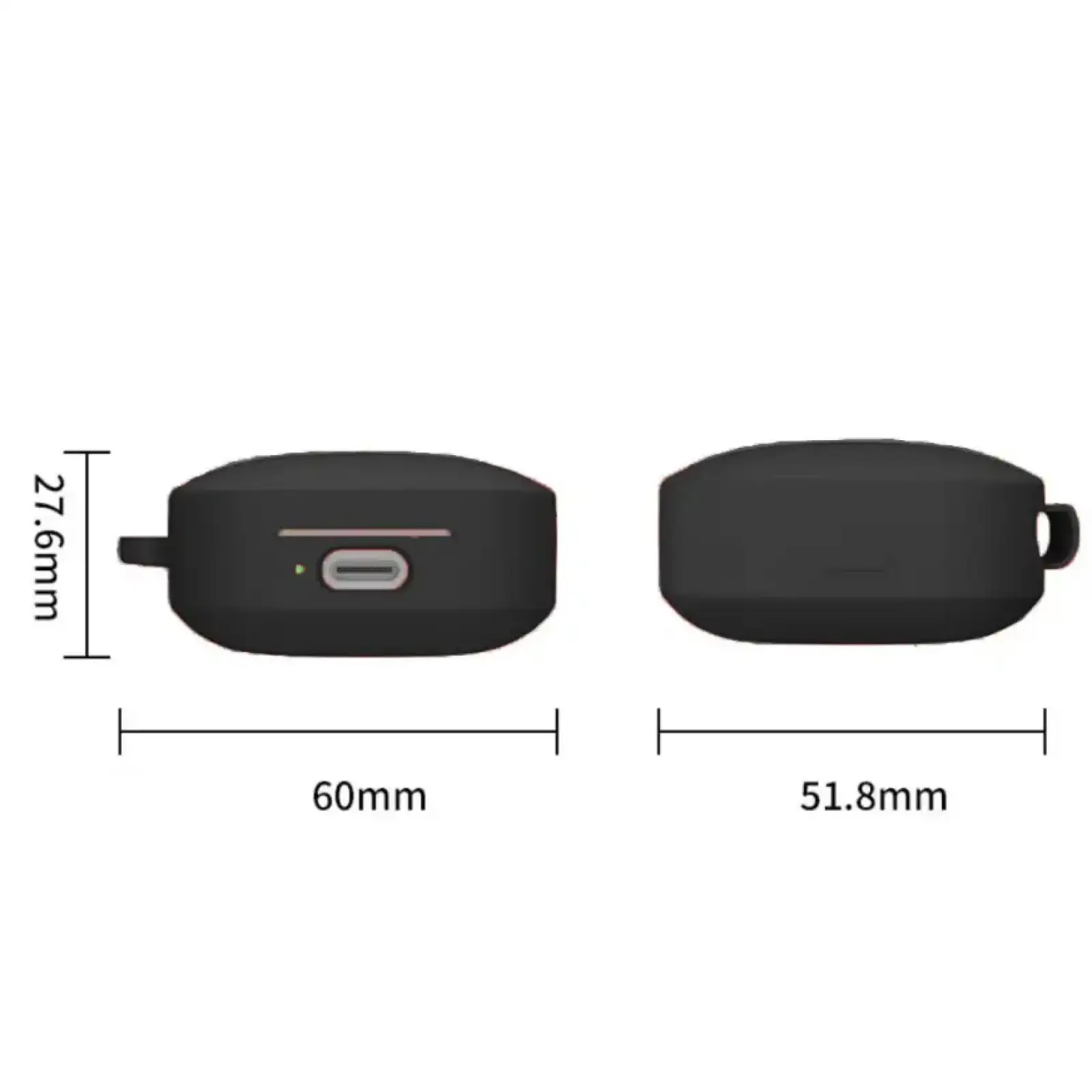 Чохол Silicon BeCover для Xiaomi Redmi Buds 6 Active Black (712012)