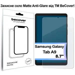 Захисне скло BeCover (Matte Anti-Glare) для Samsung Galaxy Tab A9 SM-X115 8.7" (713439)