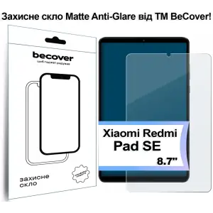 Захисне скло BeCover (Matte Anti-Glare) для Xiaomi Redmi Pad SE 8.7" (713447)
