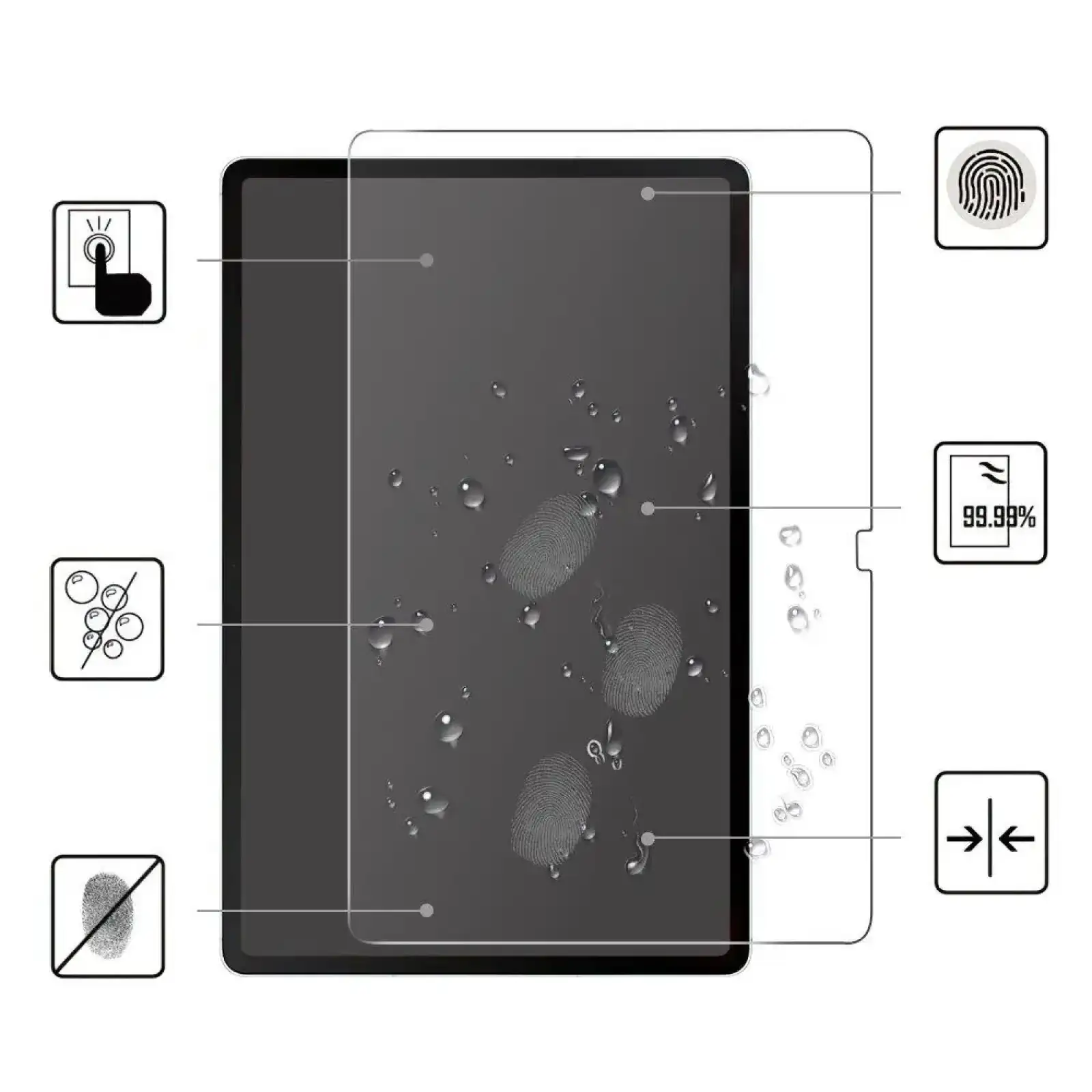 Захисне скло BeCover для Samsung Galaxy Tab S10 FE Plus (SM-X620/SM-X626) 13.1
