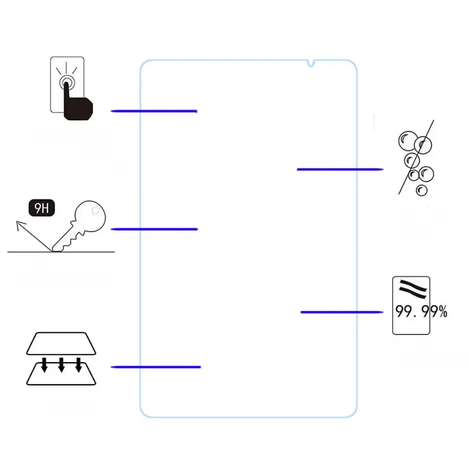 Захисне скло BeCover для Teclast Tab P25T/P26T 10.1