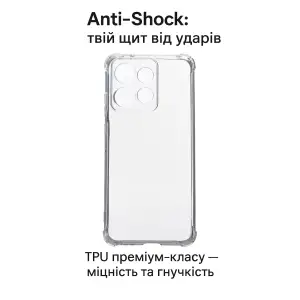 Чохол Anti-Shock BeCover для Motorola Edge 60 Neo Clear (715068)