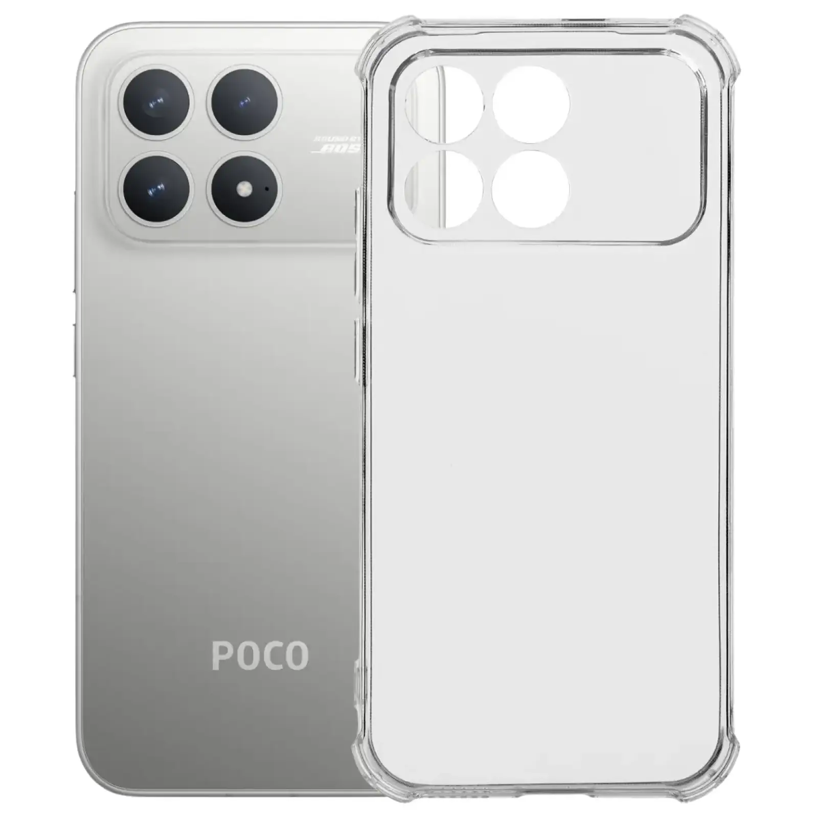Чехол Anti-Shock BeCover для Poco F8 Pro Clear (715075)