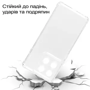 Чохол Anti-Shock BeCover для Motorola Edge 60 Pro Clear (713806)