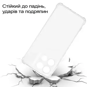 Чохол Anti-Shock BeCover для Motorola Moto G86 Clear (713803)