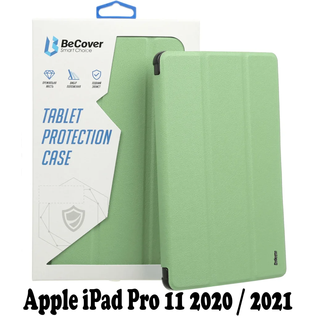 Чохол-книжка BeCover з кріпленням Apple Pencil для Apple iPad Pro 11 2020 / 2021 Green (707528)