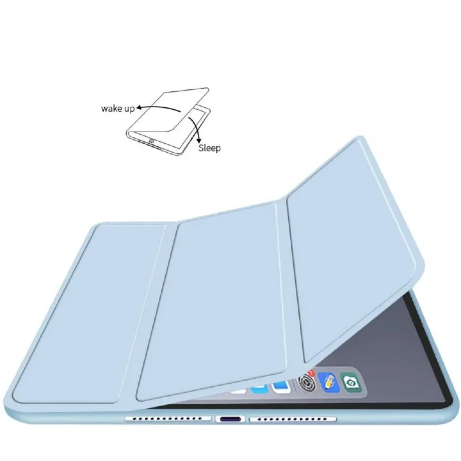 Чохол-книжка BeCover з кріпленням Apple Pencil для Apple iPad Pro 11 2020 / 2021 Light Blue (707529)