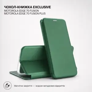 Чохол BeCover Exclusive для Motorola Edge 70 Fusion, Motorola 70 Fusion Plus Dark Green (716179)