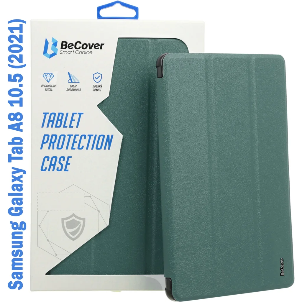 Чехол-книжка BeCover Flexible TPU Mate для Samsung Galaxy Tab A8 10.5 (2021) SM-X200 / SM-X205 Dark Green (708379)