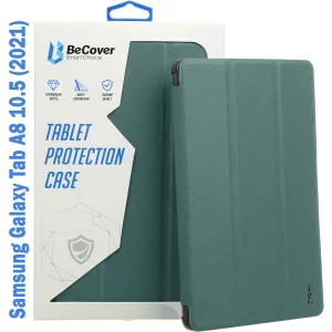 Цвет: Зеленый - Чехол-книжка BeCover Flexible TPU Mate для Samsung Galaxy Tab A8 10.5 (2021) SM-X200 / SM-X205 Dark Green (708379)