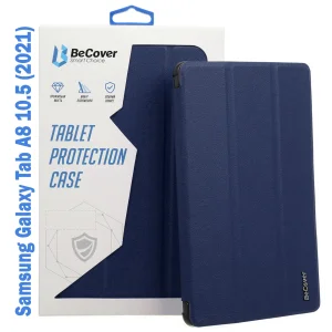 Цвет: Синий - Чехол-книжка BeCover Flexible TPU Mate для Samsung Galaxy Tab A8 10.5 (2021) SM-X200 / SM-X205 Deep Blue (708378)