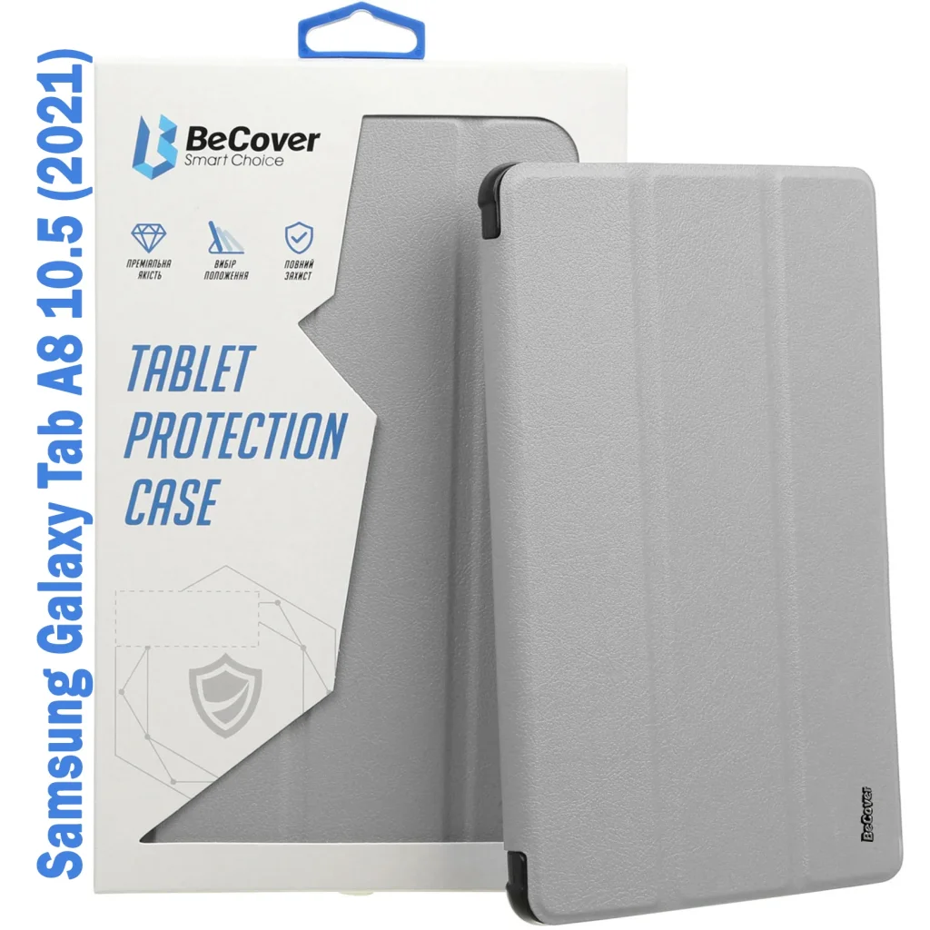 Чехол-книжка BeCover Flexible TPU Mate для Samsung Galaxy Tab A8 10.5 (2021) SM-X200 / SM-X205 Grey (708380)