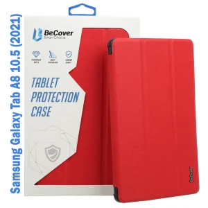 Цвет: Красный - Чехол-книжка BeCover Flexible TPU Mate для Samsung Galaxy Tab A8 10.5 (2021) SM-X200 / SM-X205 Red (708382)