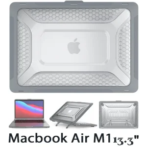 Протиударний чохол Becover з підставкою для Macbook Air M1 ( A1932/A2337 ) 13.3" Grey (708390)