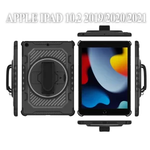 Бронированный противоударный чехол-подставка Mecha Becover для Apple iPad 10.2 2019/2020/2021 Black (709933)