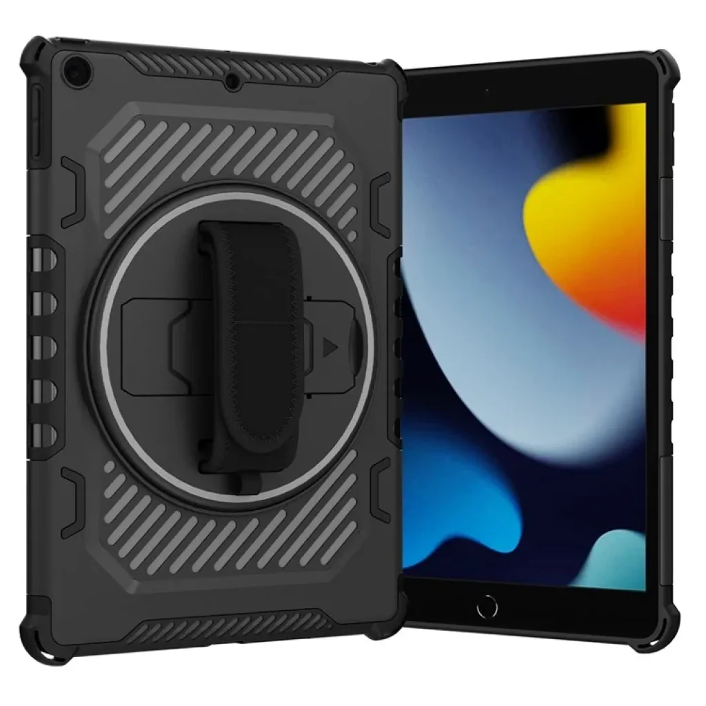 Броньований протиударний чохол-підставка Mecha Becover для Apple iPad 10.2 2019/2020/2021 Black (709933)