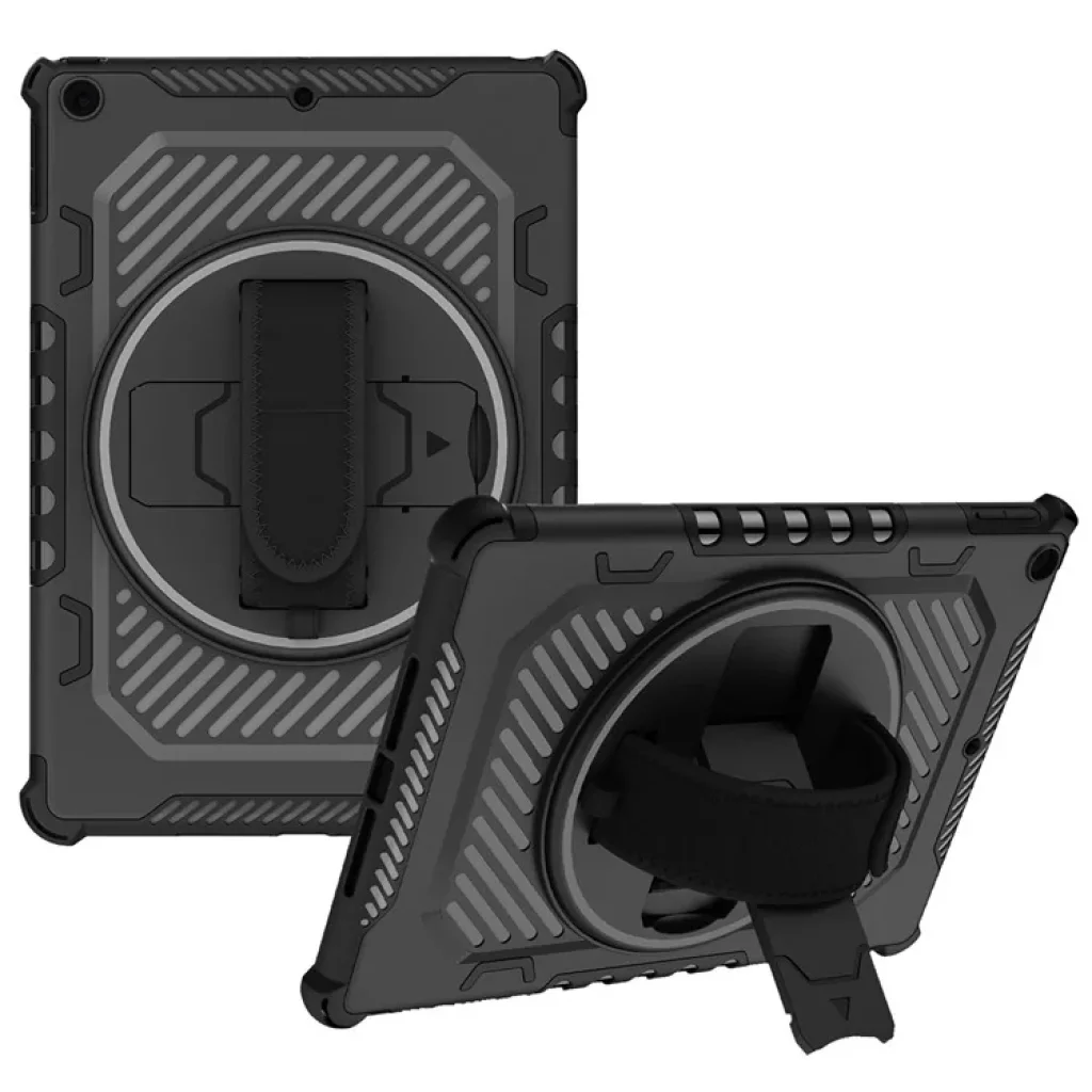 Броньований протиударний чохол-підставка Mecha Becover для Apple iPad 10.2 2019/2020/2021 Black (709933)