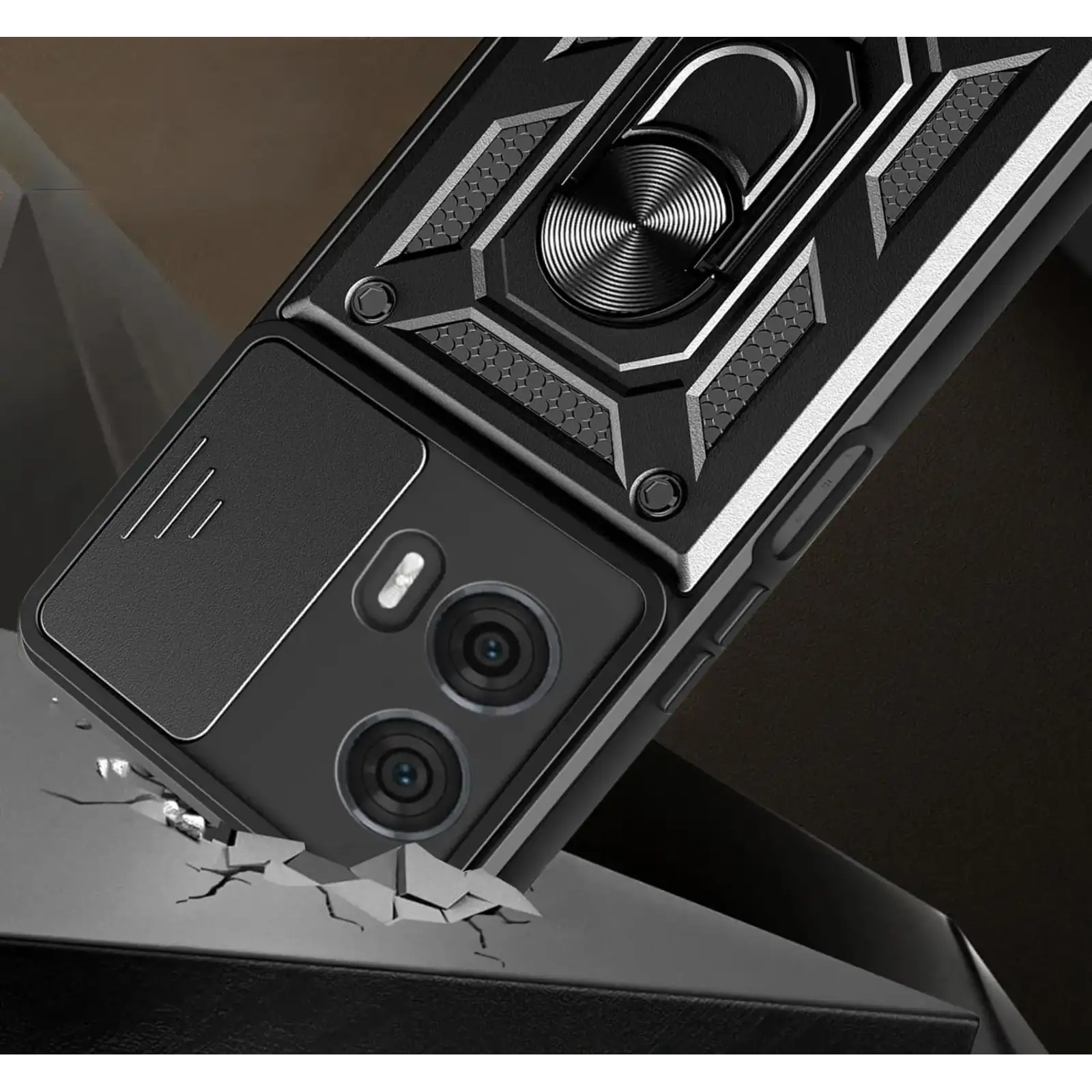 Чехол Military BeCover для Motorola Edge 50 Fusion Black (712162)