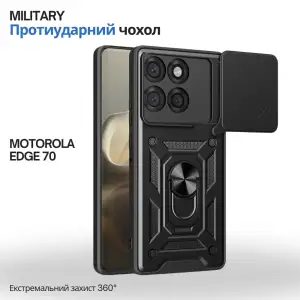 Чохол Military BeCover для Motorola Edge 70 Black (715529)